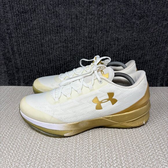 Under Armour Charged Controller Curry Gold White Basketball Shoes Mens Size 10.5 main image 6